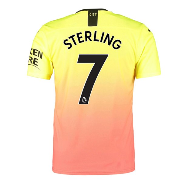 Maillot Football Manchester City NO.7 Sterling Third 2019-20 Orange